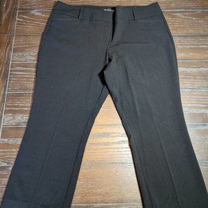 NY&Co 7th Avenue black womens stretch slacks size 16 petite EUC